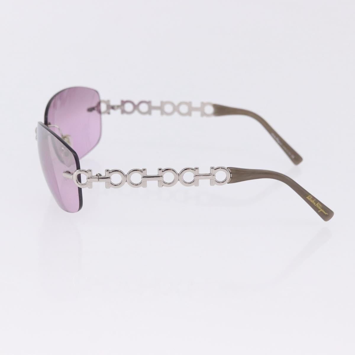 GUCCI Salvatore Ferragamo Sunglasses Metal 2 Set Purple Blue Auth bs36922