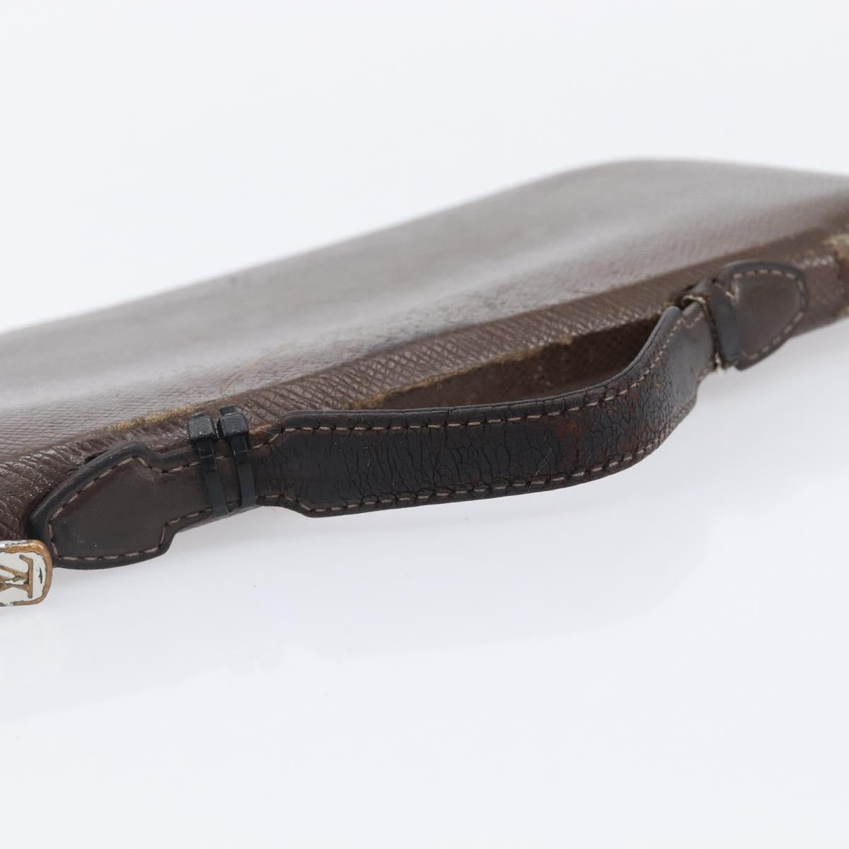 LOUIS VUITTON Taiga Organizer Atoll Travel Case 2 Set Brown Epicea Auth bs36926