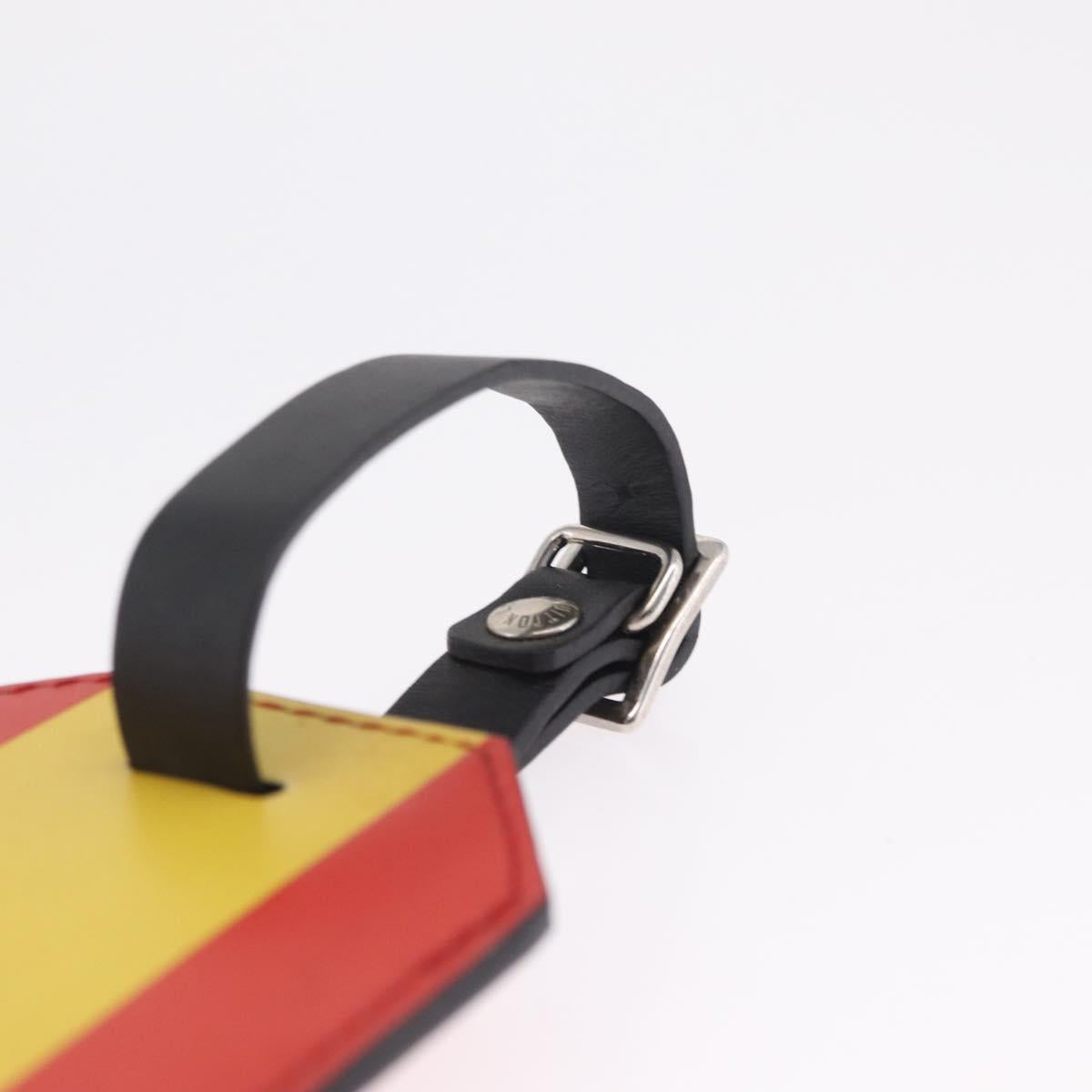 LOUIS VUITTON Porto Address Charm Leather 2 Set Red Blue LV Auth bs36927