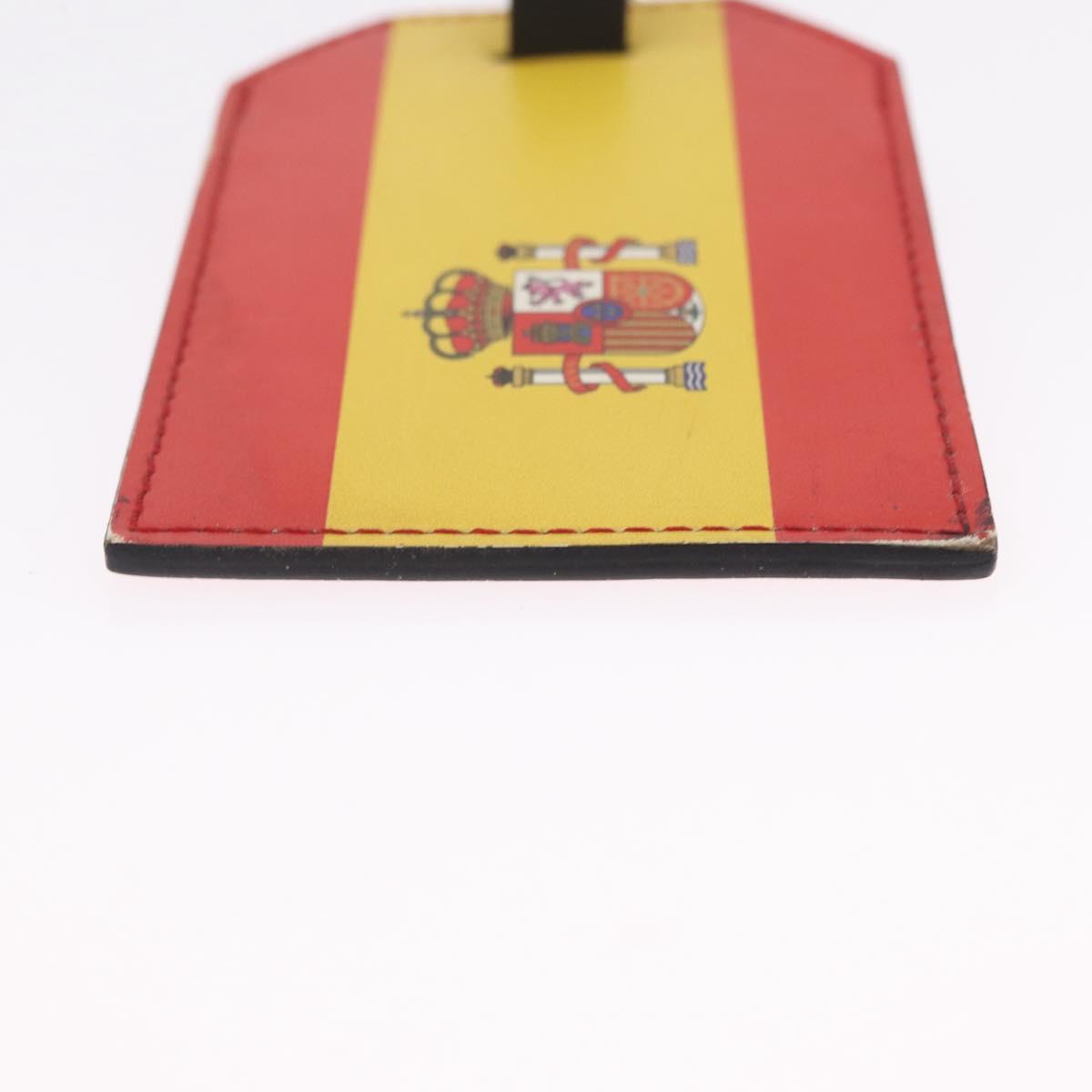 LOUIS VUITTON Porto Address Charm Leather 2 Set Red Blue LV Auth bs36927