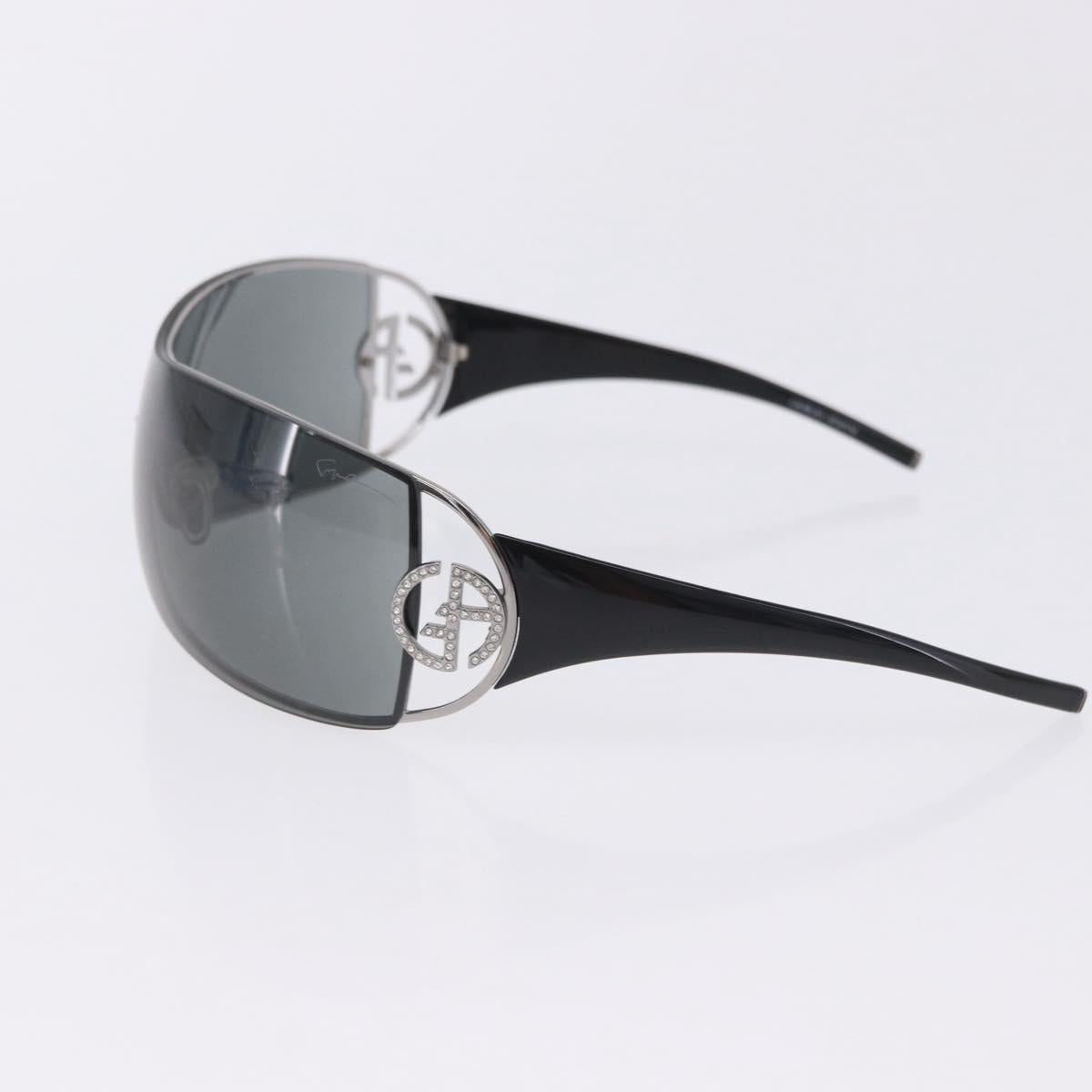 GUCCI Giorgio Armani Sunglasses Plastic 2 Set Black Brown Auth bs36929