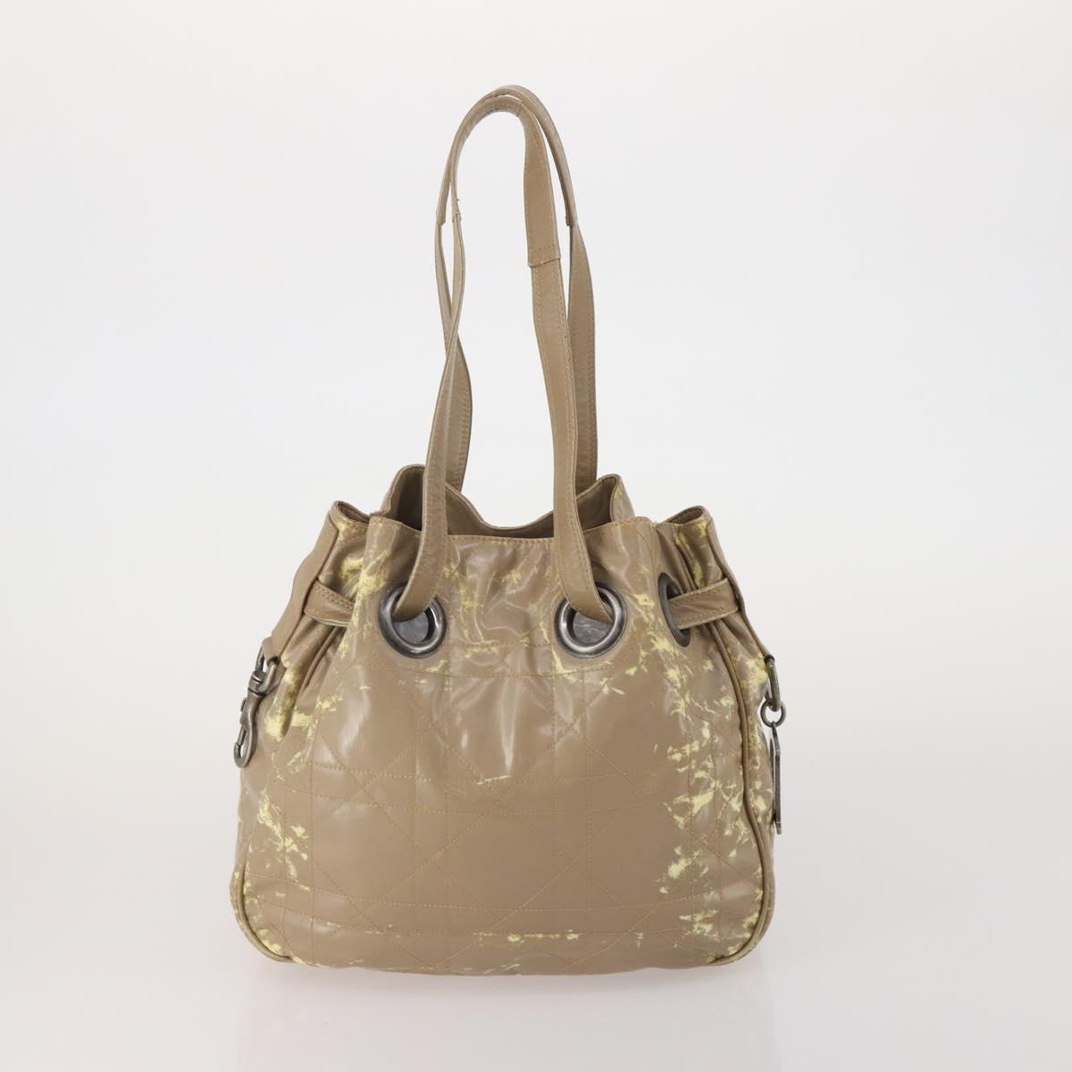 Christian Dior Shoulder Bag Nylon PVC Canvas 2 Set Brown Auth bs36932