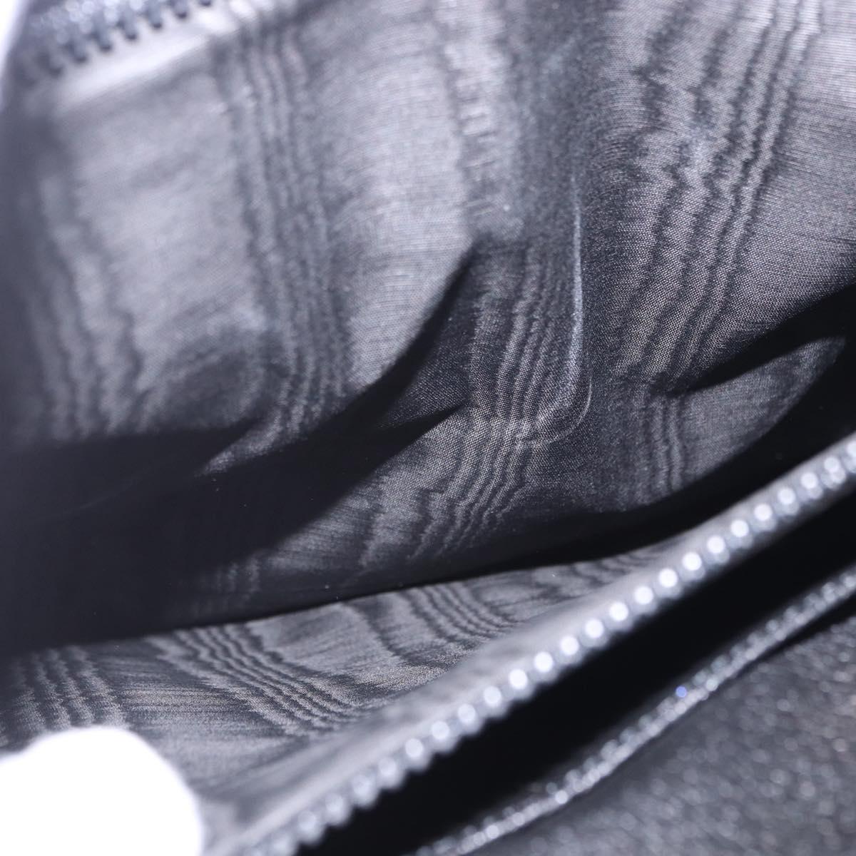 CELINE Business Bag Leather Black Gold Auth bs36942A
