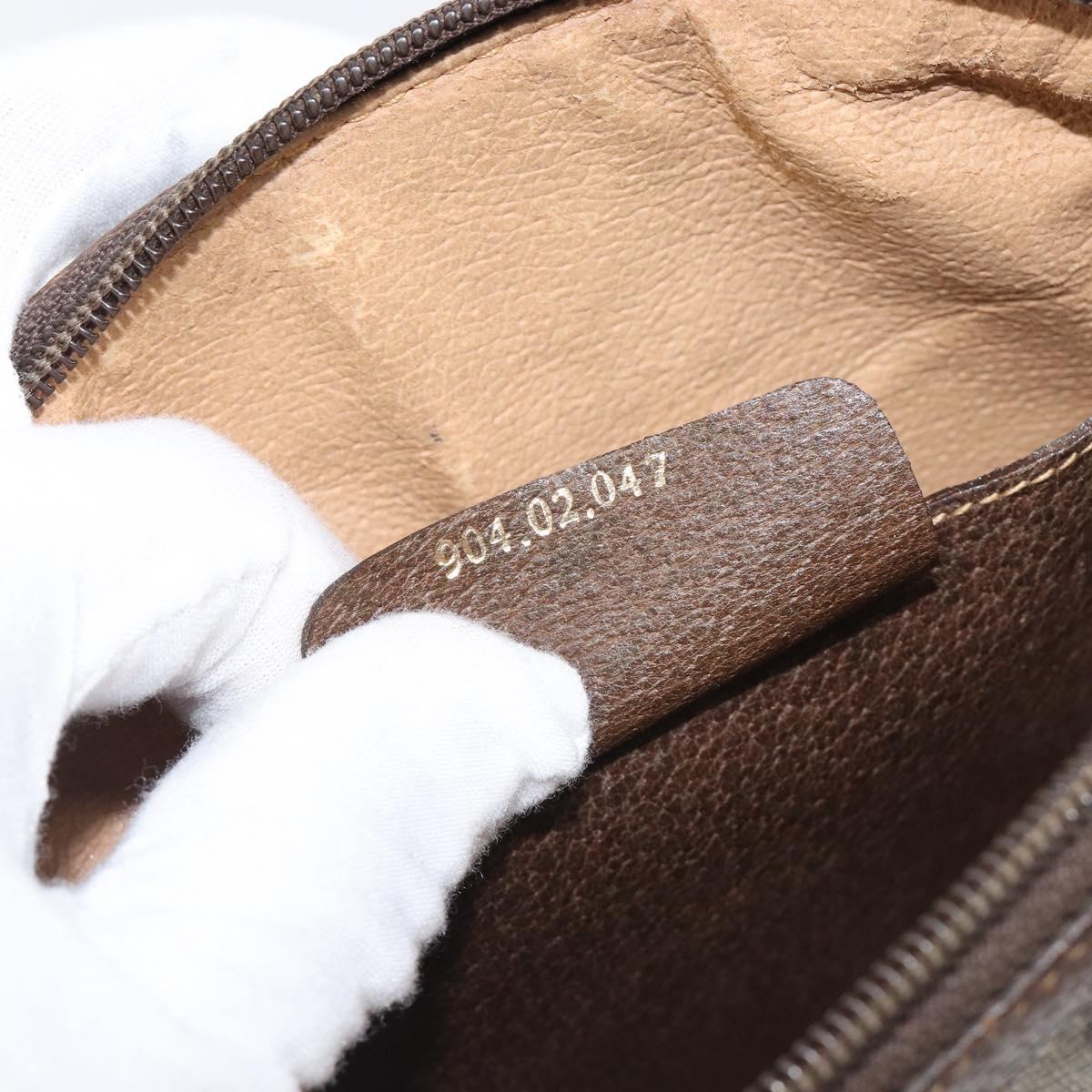 GUCCI GG Supreme Web Sherry Line Bag PVC Beige Gold 904 02 047 Auth bs36959