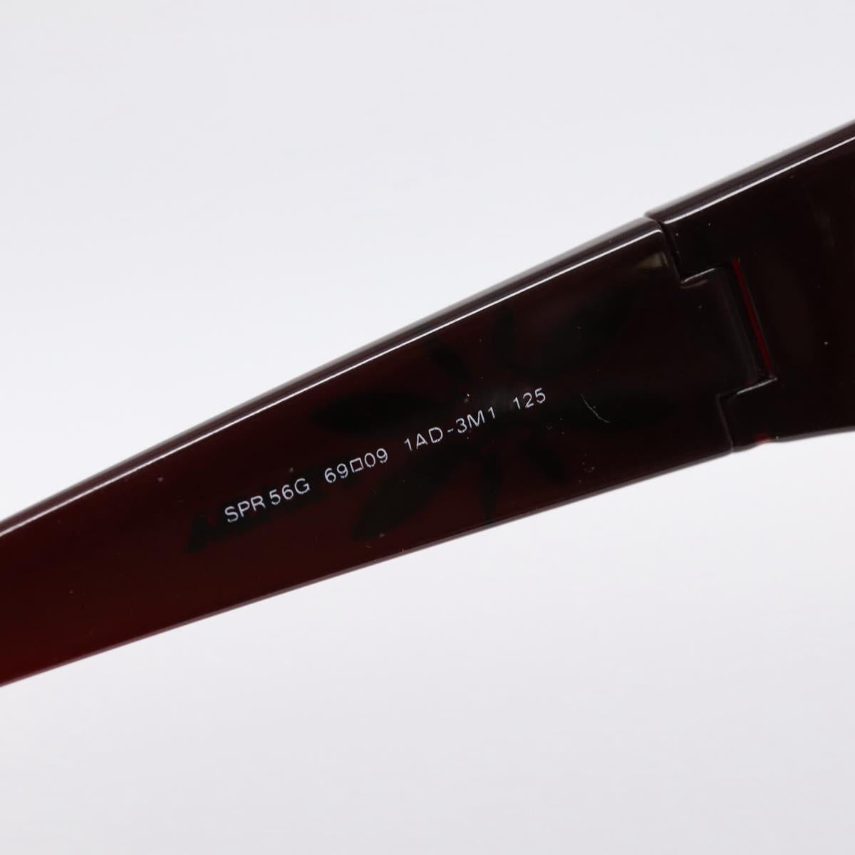 PRADA Sunglasses plastic Red Auth bs36966