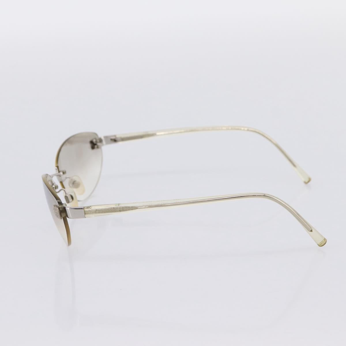 CHANEL Sunglasses plastic Clear CC Auth bs36969