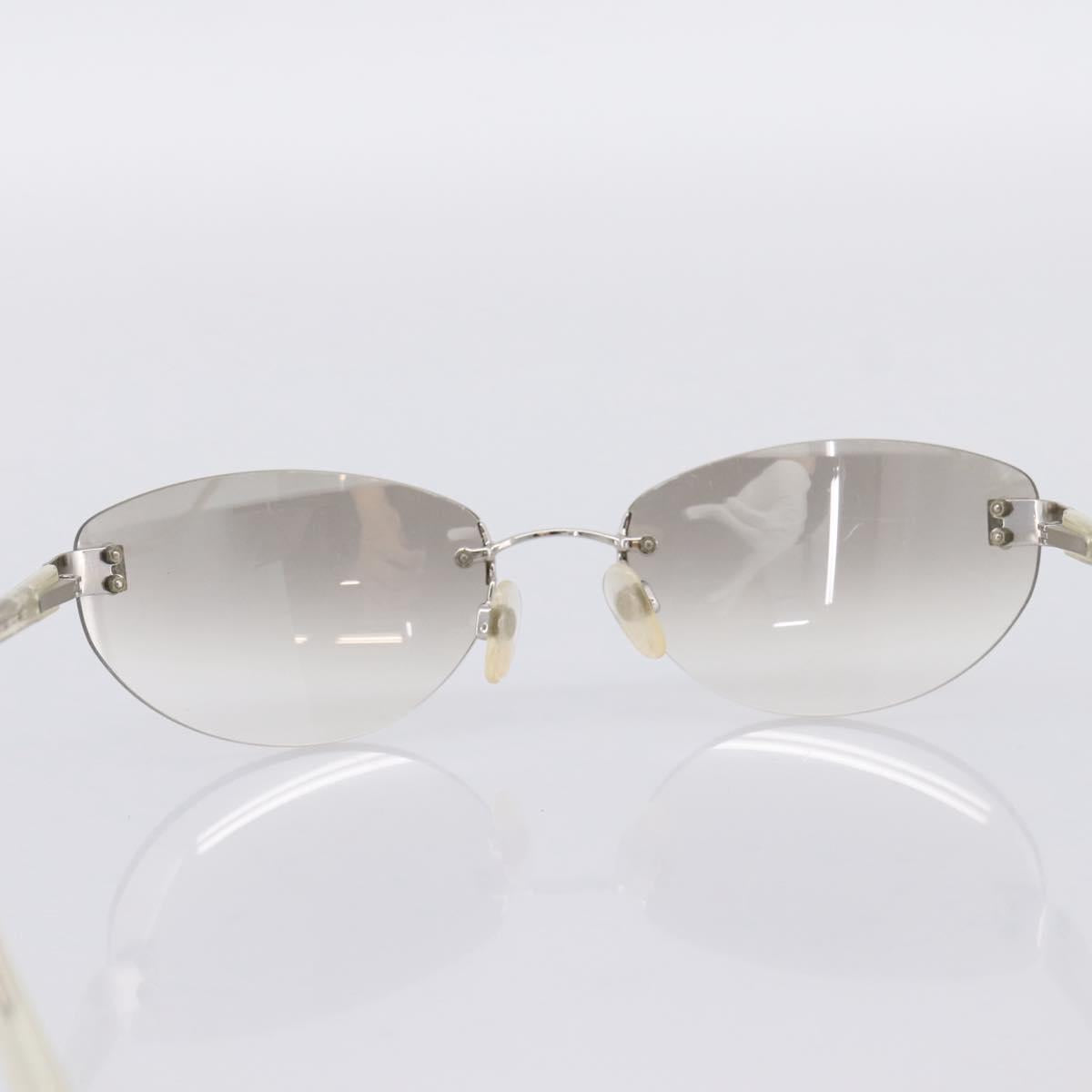 CHANEL Sunglasses plastic Clear CC Auth bs36969
