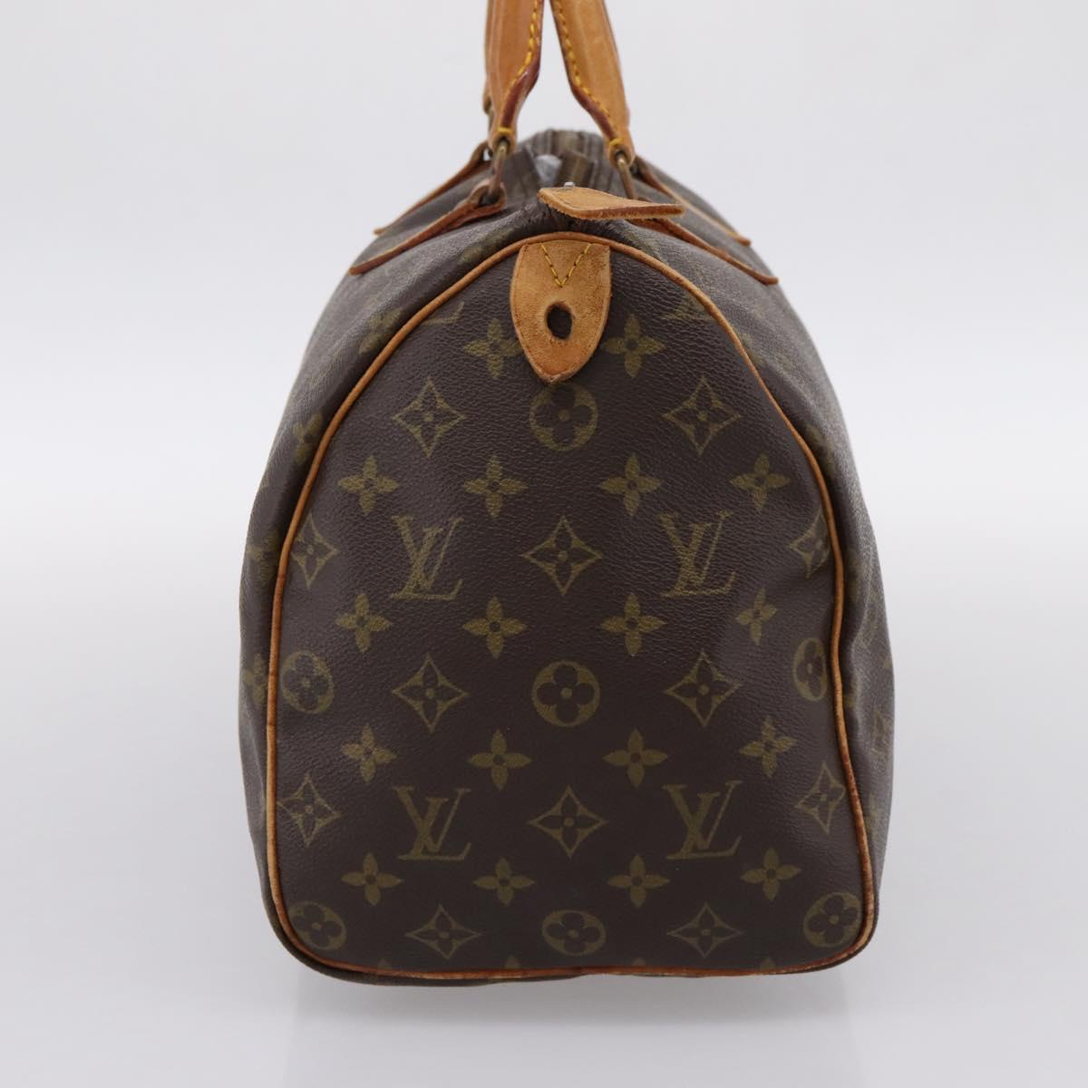LOUIS VUITTON Monogram Speedy 35 Hand Bag M41524 LV Auth bs36980