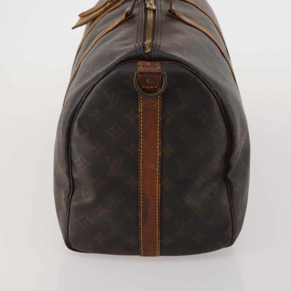 LOUIS VUITTON Monogram Keepall Bandouliere 45 Boston Bag M41418 LV Auth bs36988
