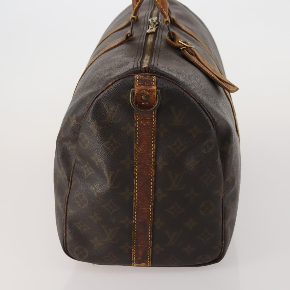 LOUIS VUITTON Monogram Keepall Bandouliere 45 Boston Bag M41418 LV Auth bs36988