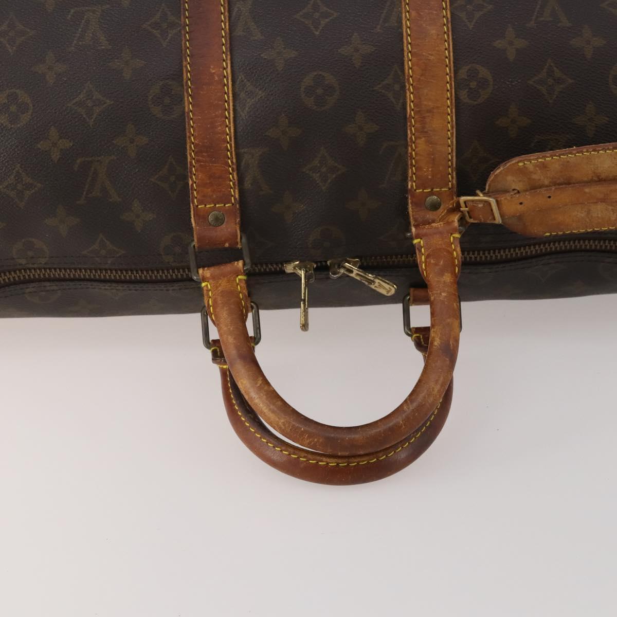 LOUIS VUITTON Monogram Keepall Bandouliere 45 Boston Bag M41418 LV Auth bs36988
