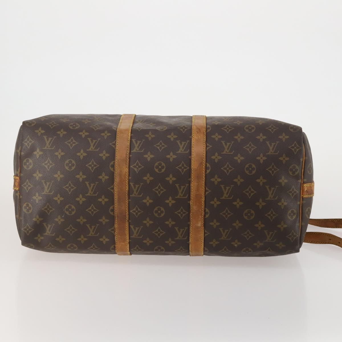 LOUIS VUITTON Monogram Keepall Bandouliere 50 Boston Bag M41416 LV Auth bs36989