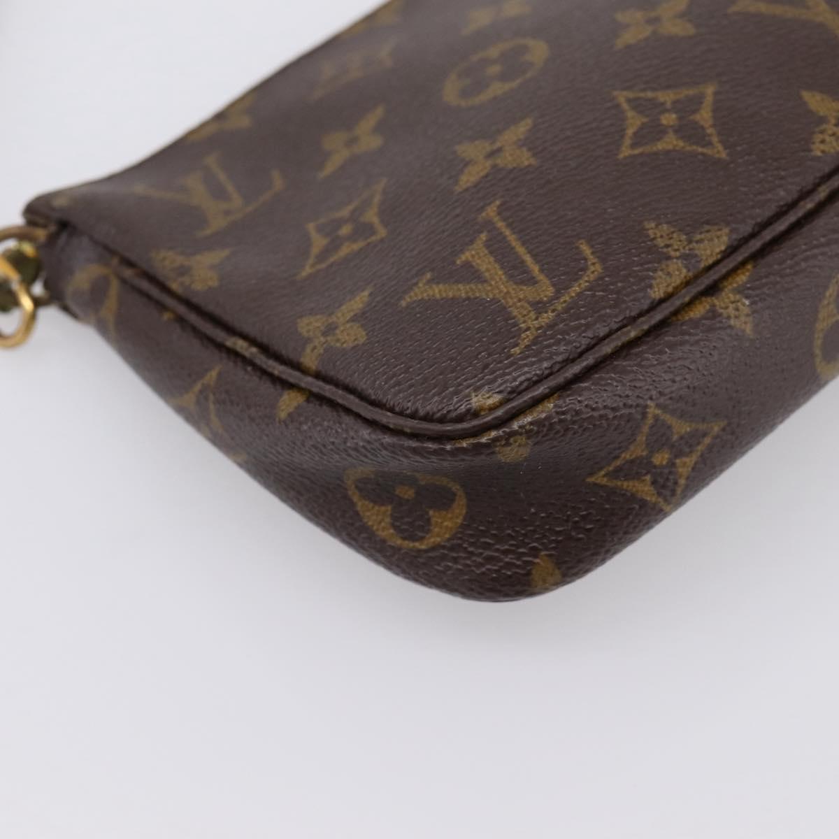LOUIS VUITTON Monogram Pochette Accessoires Pouch M51980 LV Auth bs36991