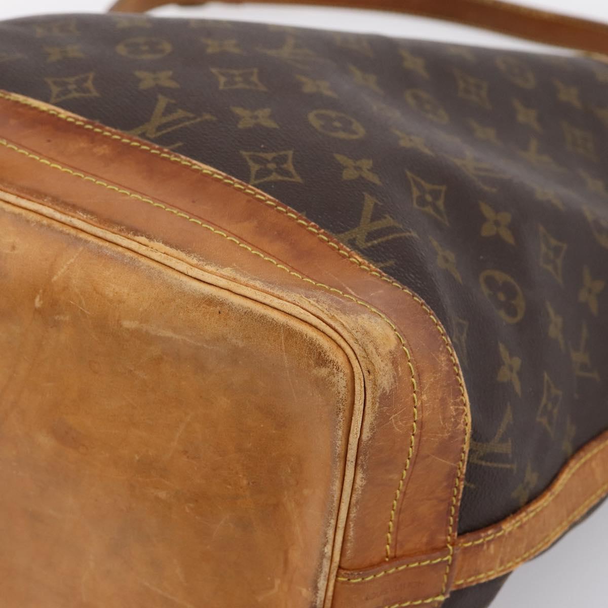 LOUIS VUITTON Monogram Noe Shoulder Bag M42224 LV Auth bs36993