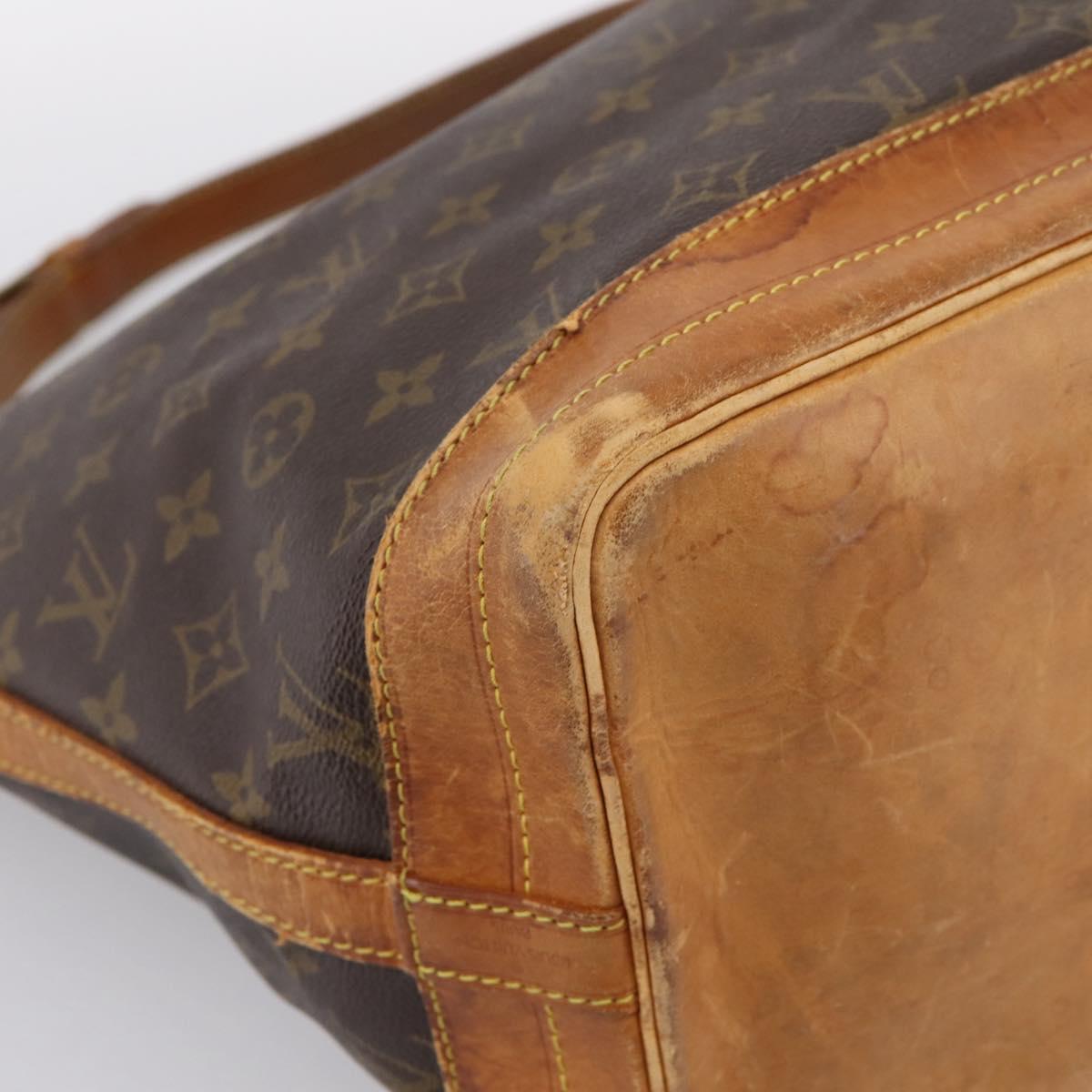 LOUIS VUITTON Monogram Noe Shoulder Bag M42224 LV Auth bs36993