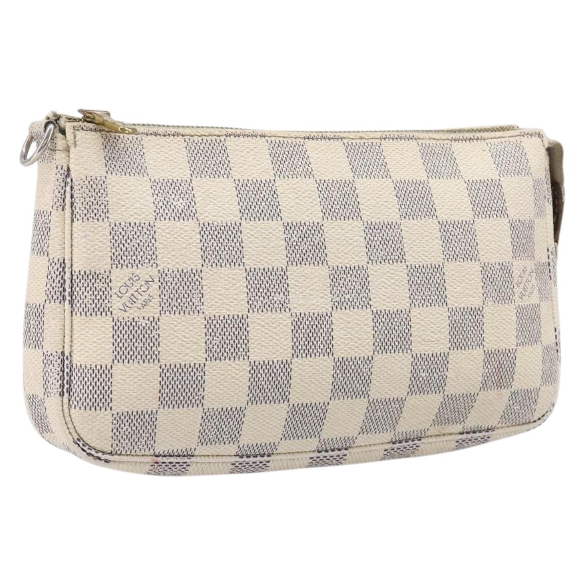 LOUIS VUITTON Damier Azur Pochette Accessoires Pouch N51986 LV Auth bs36995