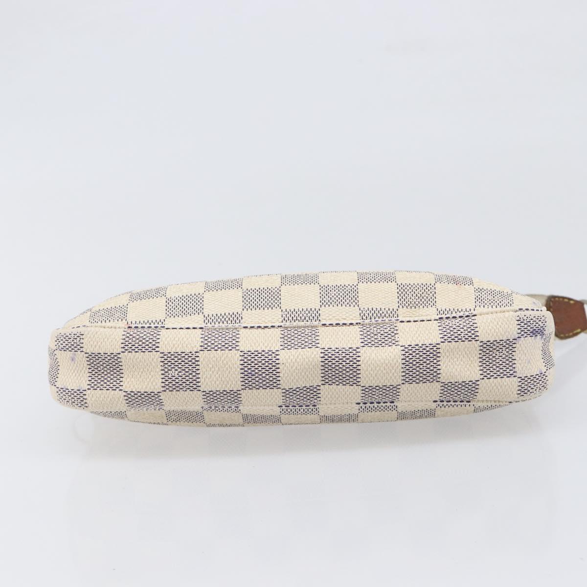 LOUIS VUITTON Damier Azur Pochette Accessoires Pouch N51986 LV Auth bs36995