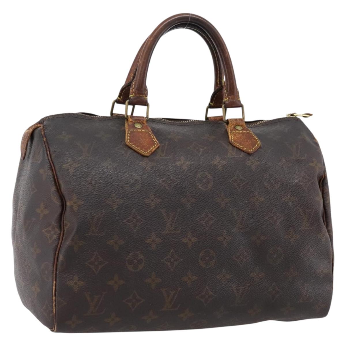 LOUIS VUITTON Monogram Speedy 30 Hand Bag M41526 LV Auth bs36999