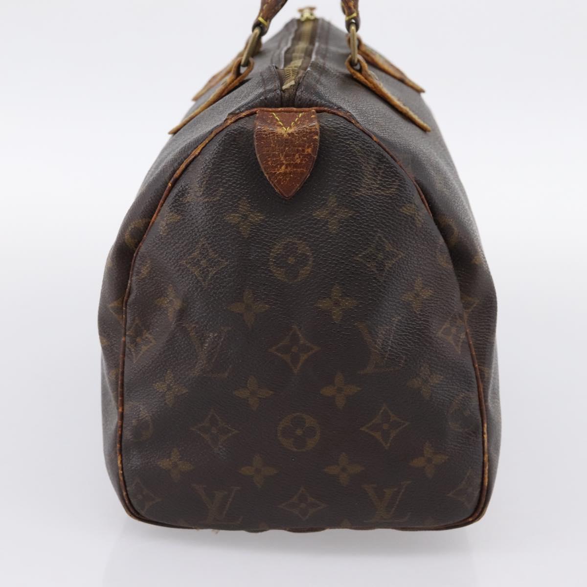 LOUIS VUITTON Monogram Speedy 30 Hand Bag M41526 LV Auth bs36999
