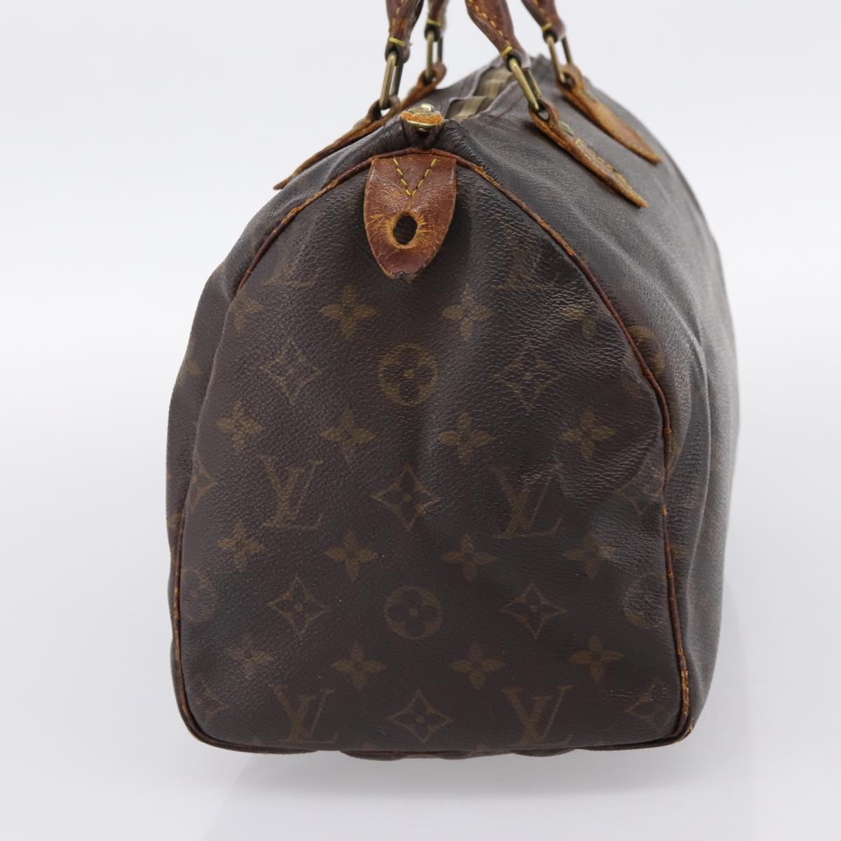 LOUIS VUITTON Monogram Speedy 30 Hand Bag M41526 LV Auth bs36999