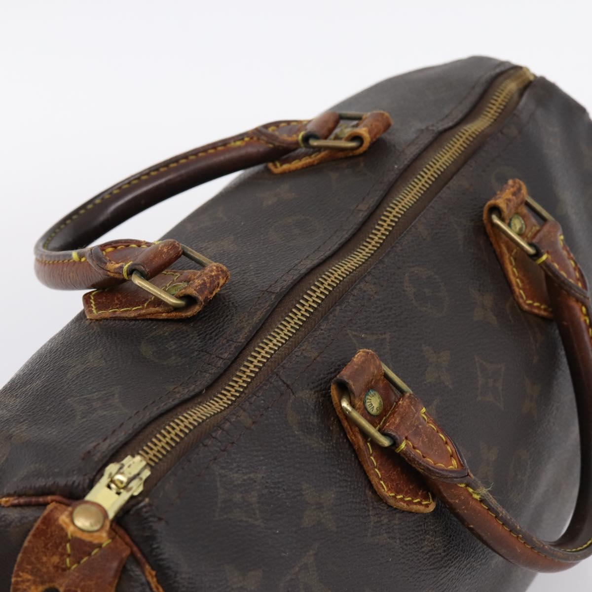 LOUIS VUITTON Monogram Speedy 30 Hand Bag M41526 LV Auth bs36999