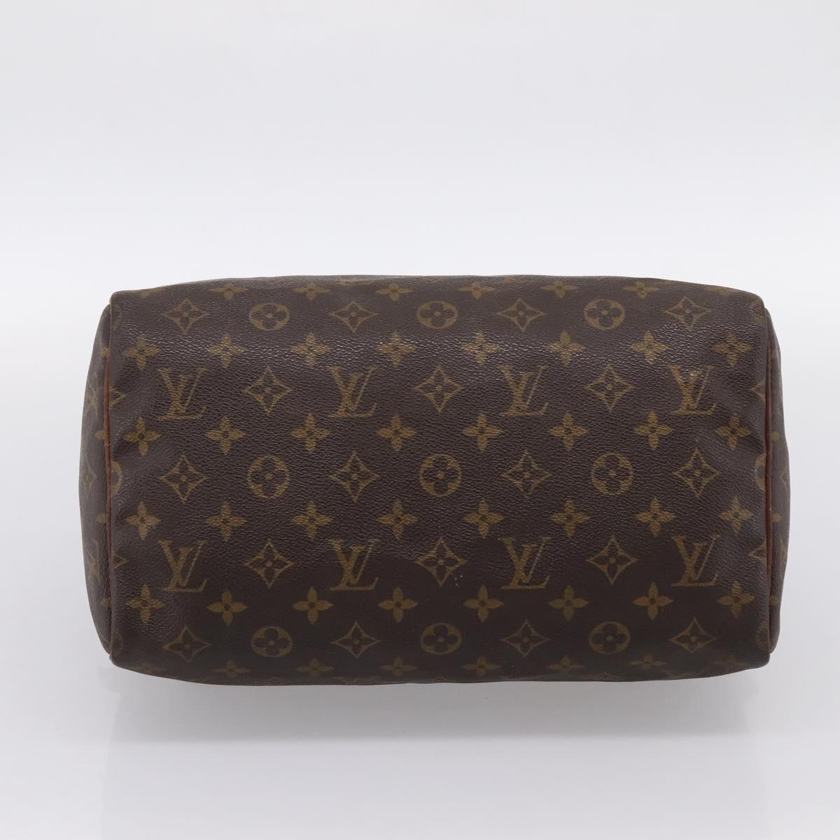 LOUIS VUITTON Monogram Speedy 30 Hand Bag M41526 LV Auth bs37000