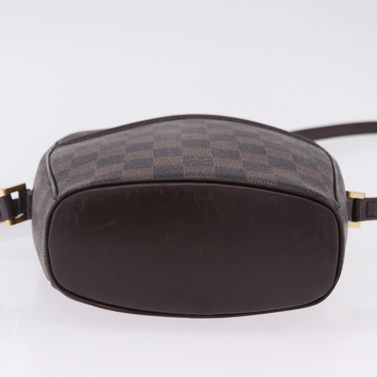 LOUIS VUITTON Damier Ebene Ipanema PM Shoulder Bag N51294 LV Auth bs37007