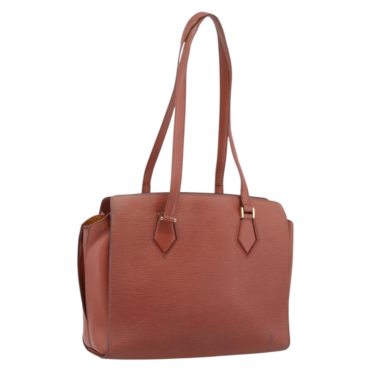 LOUIS VUITTON Epi Duplex Shoulder Bag Brown M52423 LV Auth bs37011