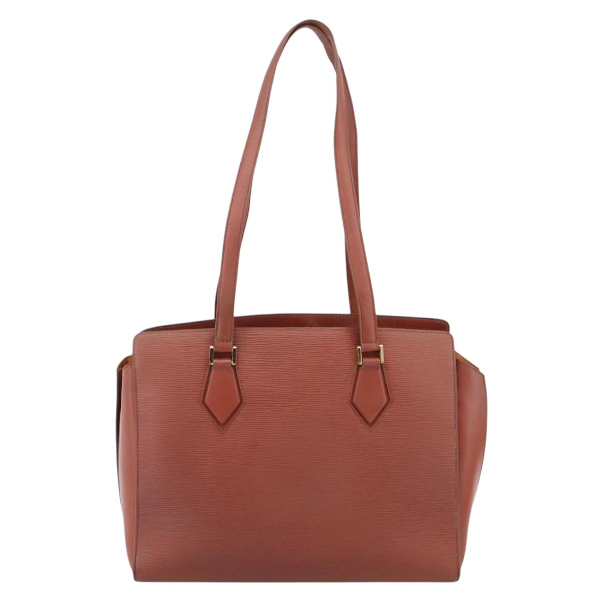 LOUIS VUITTON Epi Duplex Shoulder Bag Brown M52423 LV Auth bs37011