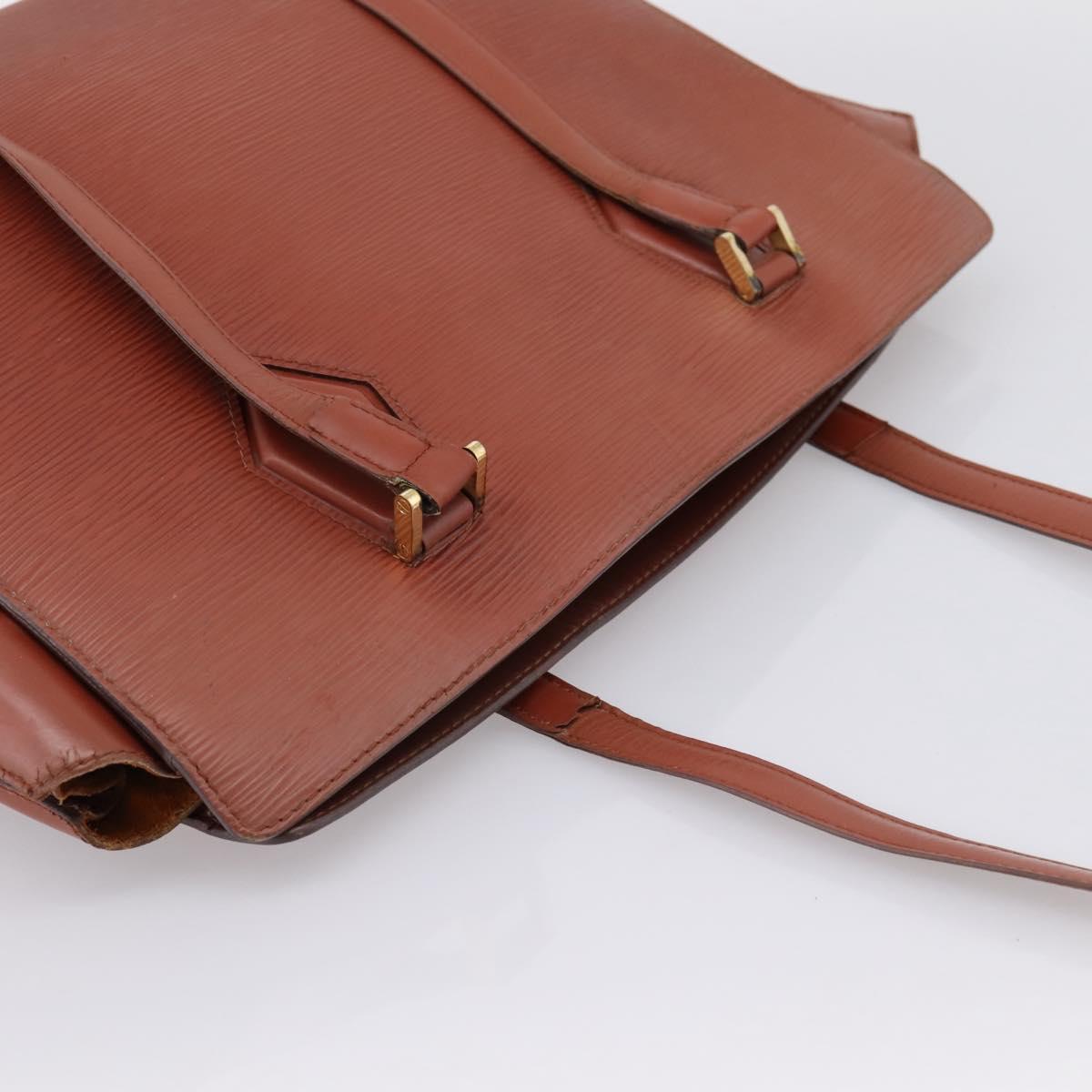 LOUIS VUITTON Epi Duplex Shoulder Bag Brown M52423 LV Auth bs37011