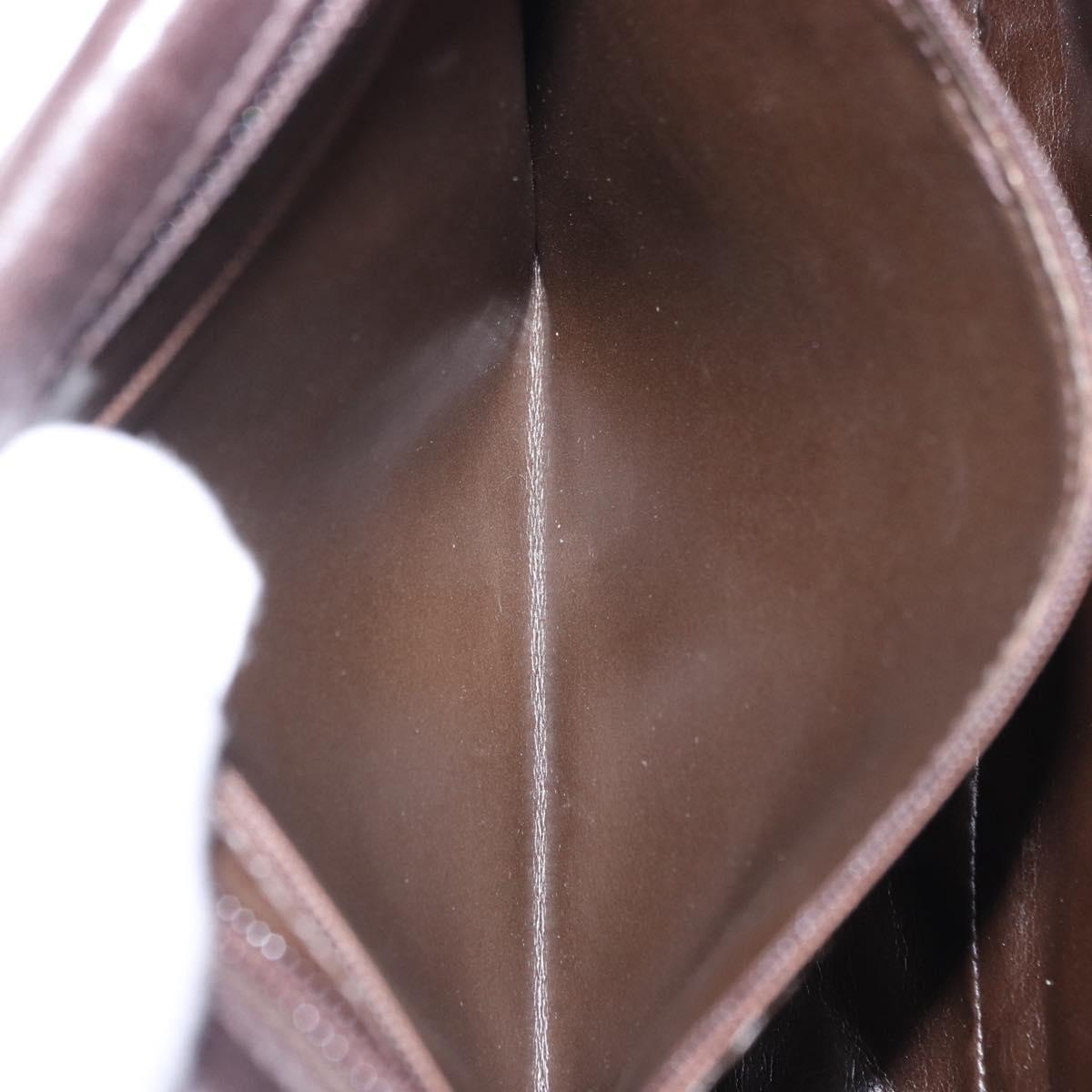 BALENCIAGA Shoulder Bag Suede Leather Brown Gold Auth bs37014