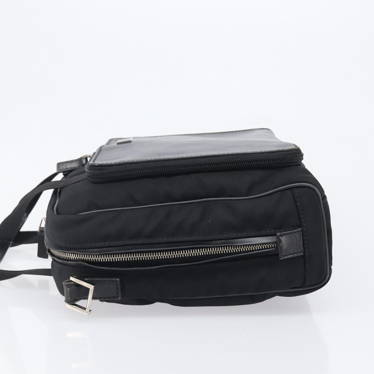 GUCCI Business Bag Canvas Black Silver 019 0327 Auth bs37023