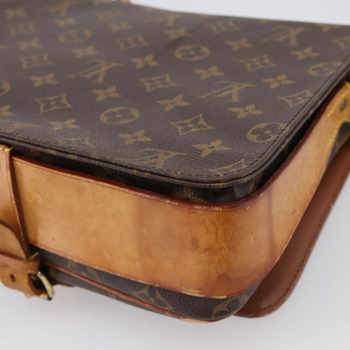 LOUIS VUITTON Monogram Cartouchiere GM Shoulder Bag M51252 LV Auth bs37028