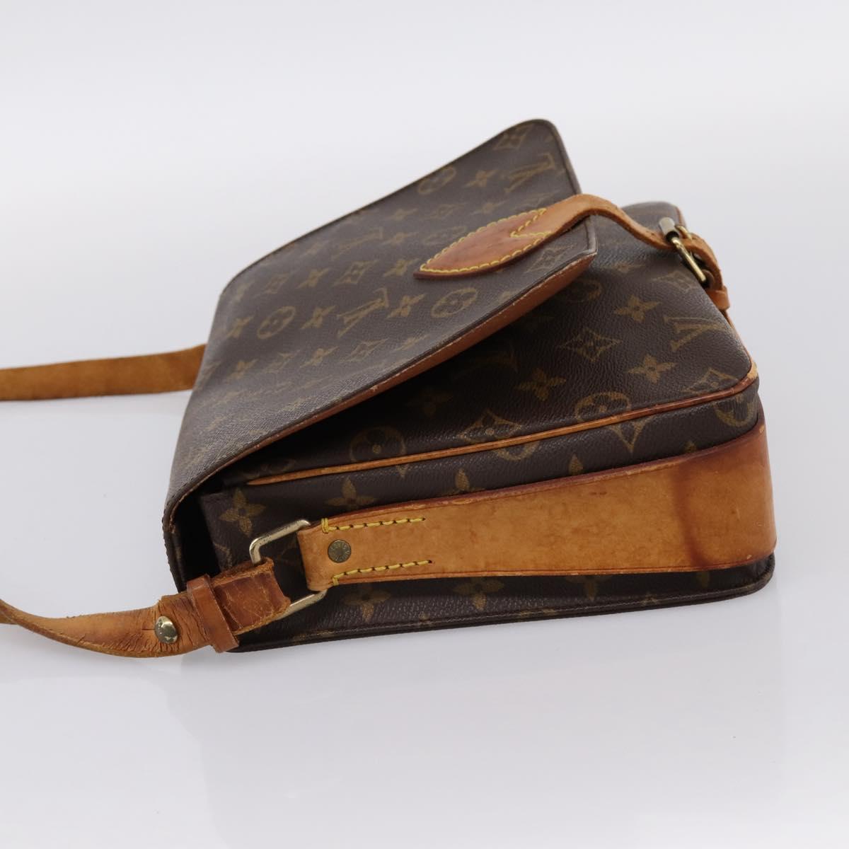 LOUIS VUITTON Monogram Cartouchiere GM Shoulder Bag M51252 LV Auth bs37028