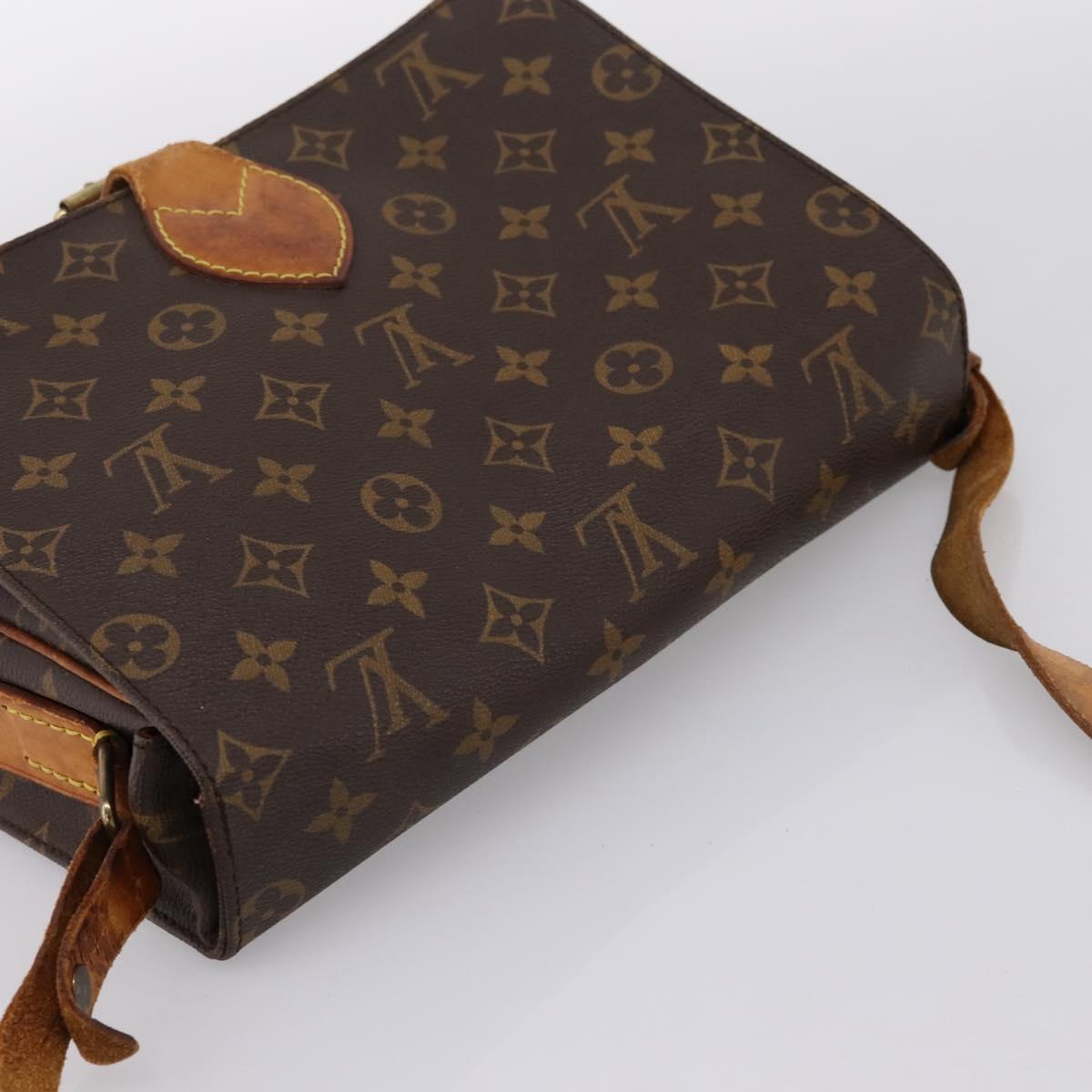 LOUIS VUITTON Monogram Cartouchiere GM Shoulder Bag M51252 LV Auth bs37028