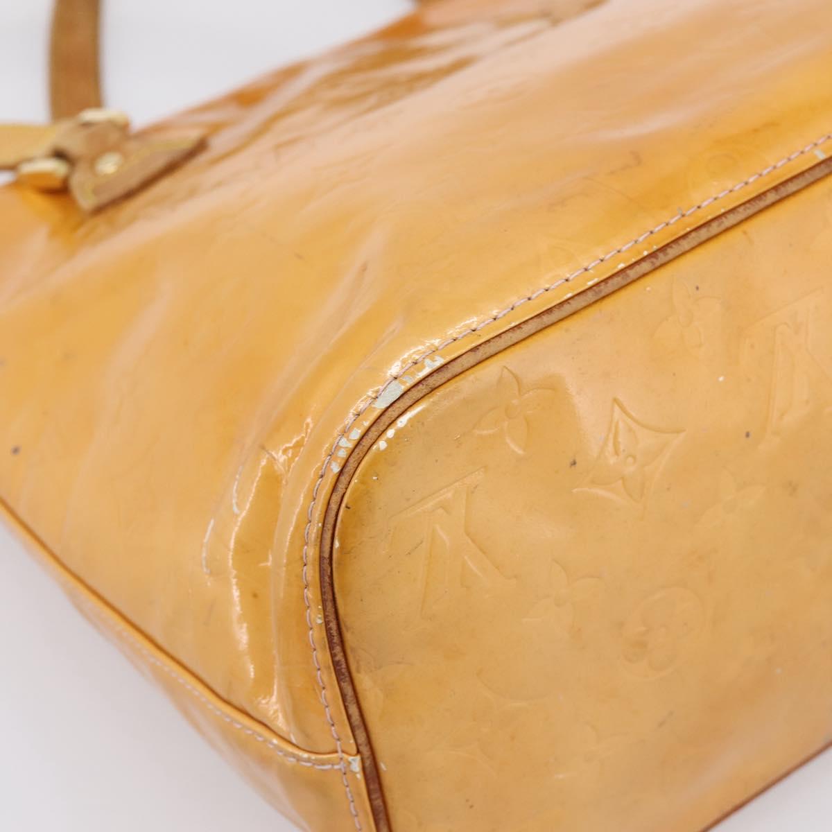 LOUIS VUITTON Monogram Vernis Houston Bag Marshmallow Pink M91302 Auth bs37029