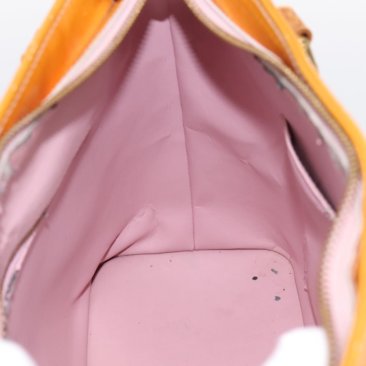 LOUIS VUITTON Monogram Vernis Houston Bag Marshmallow Pink M91302 Auth bs37029