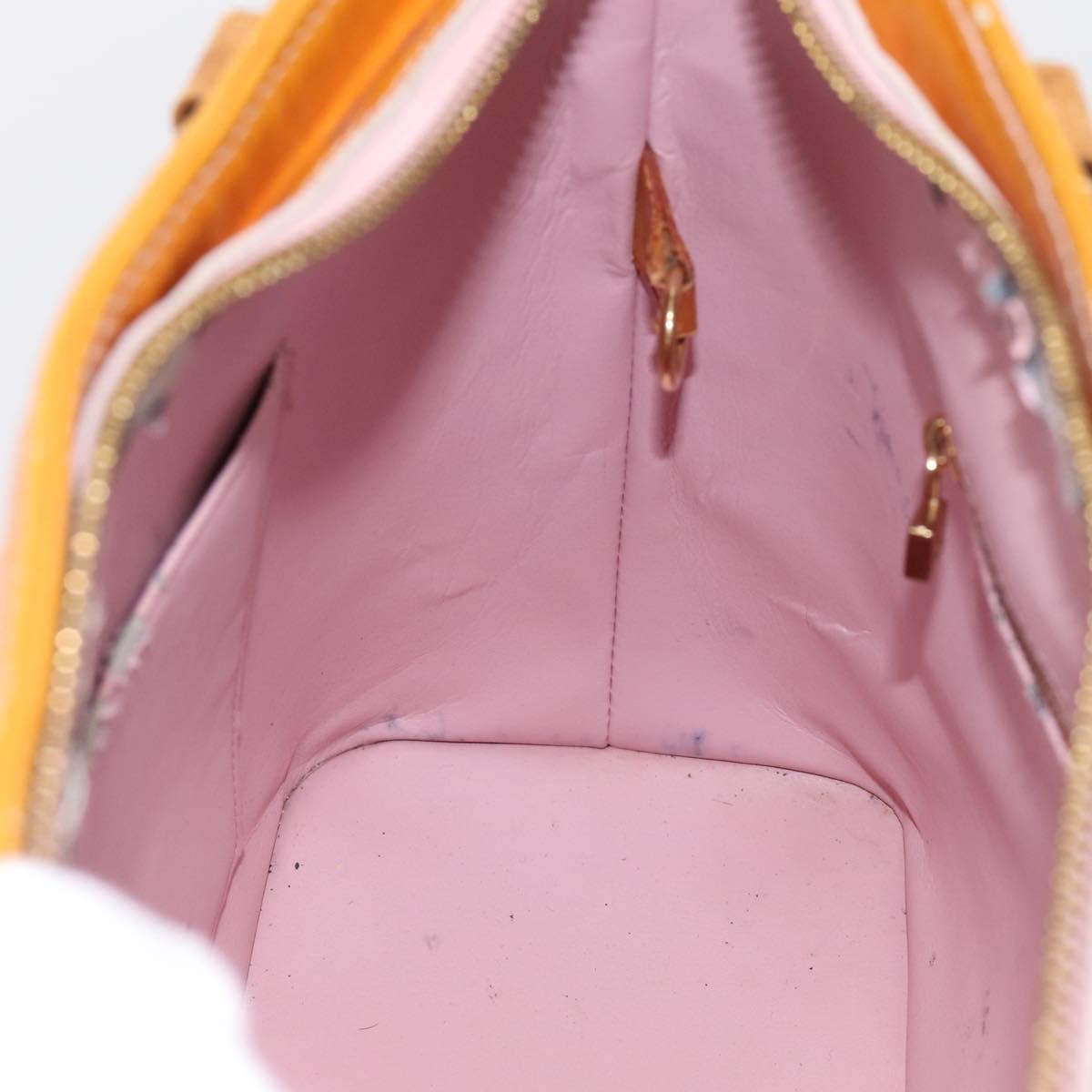 LOUIS VUITTON Monogram Vernis Houston Bag Marshmallow Pink M91302 Auth bs37029