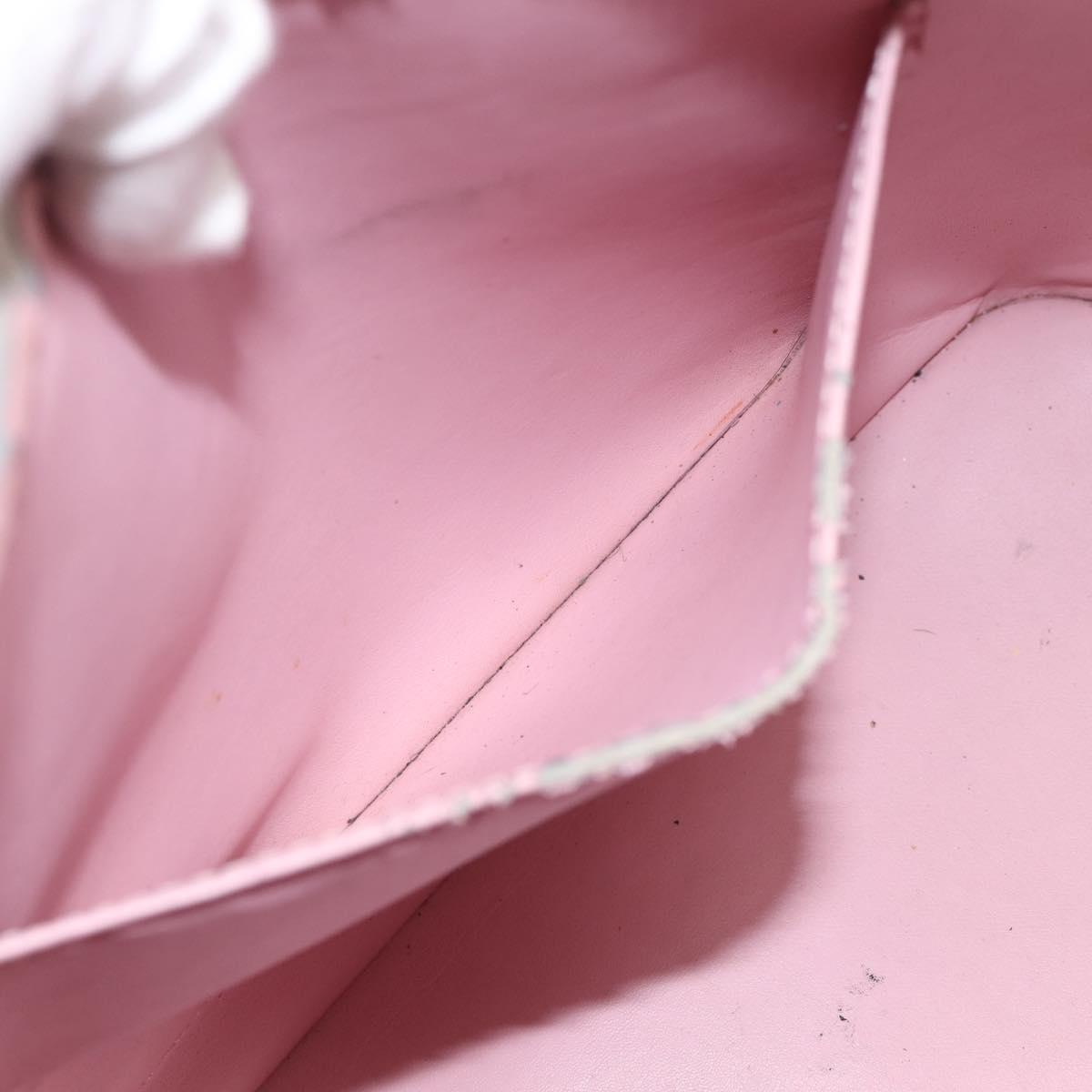 LOUIS VUITTON Monogram Vernis Houston Bag Marshmallow Pink M91302 Auth bs37029