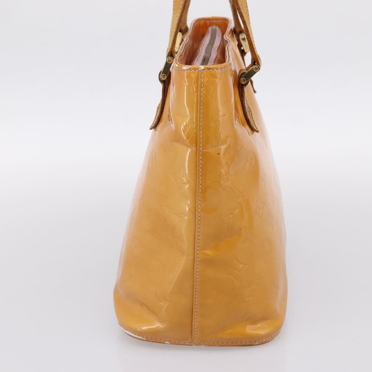 LOUIS VUITTON Monogram Vernis Houston Bag Marshmallow Pink M91302 Auth bs37029