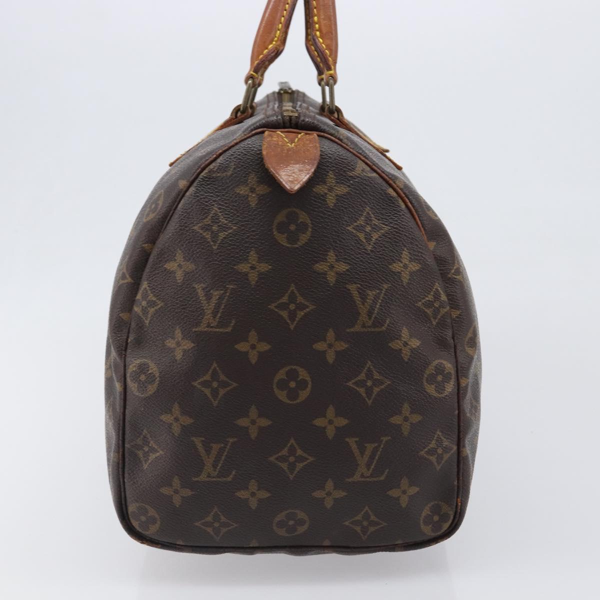 LOUIS VUITTON Monogram Speedy 35 Hand Bag M41524 LV Auth bs37030