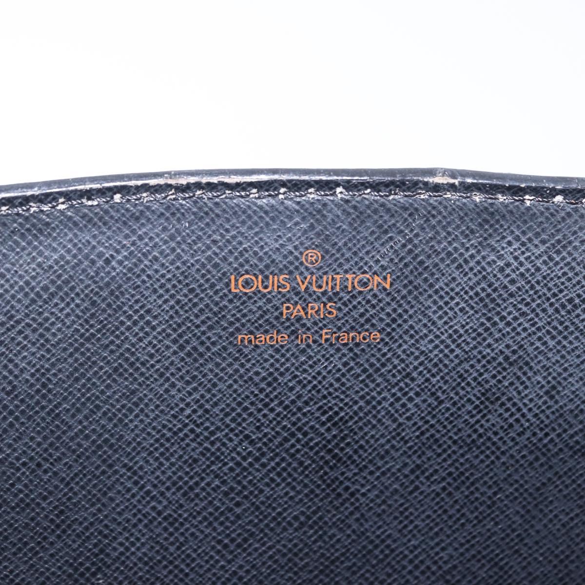 LOUIS VUITTON Epi Bicolor Varenne Hand Bag Black Blue M52385 LV Auth bs37031