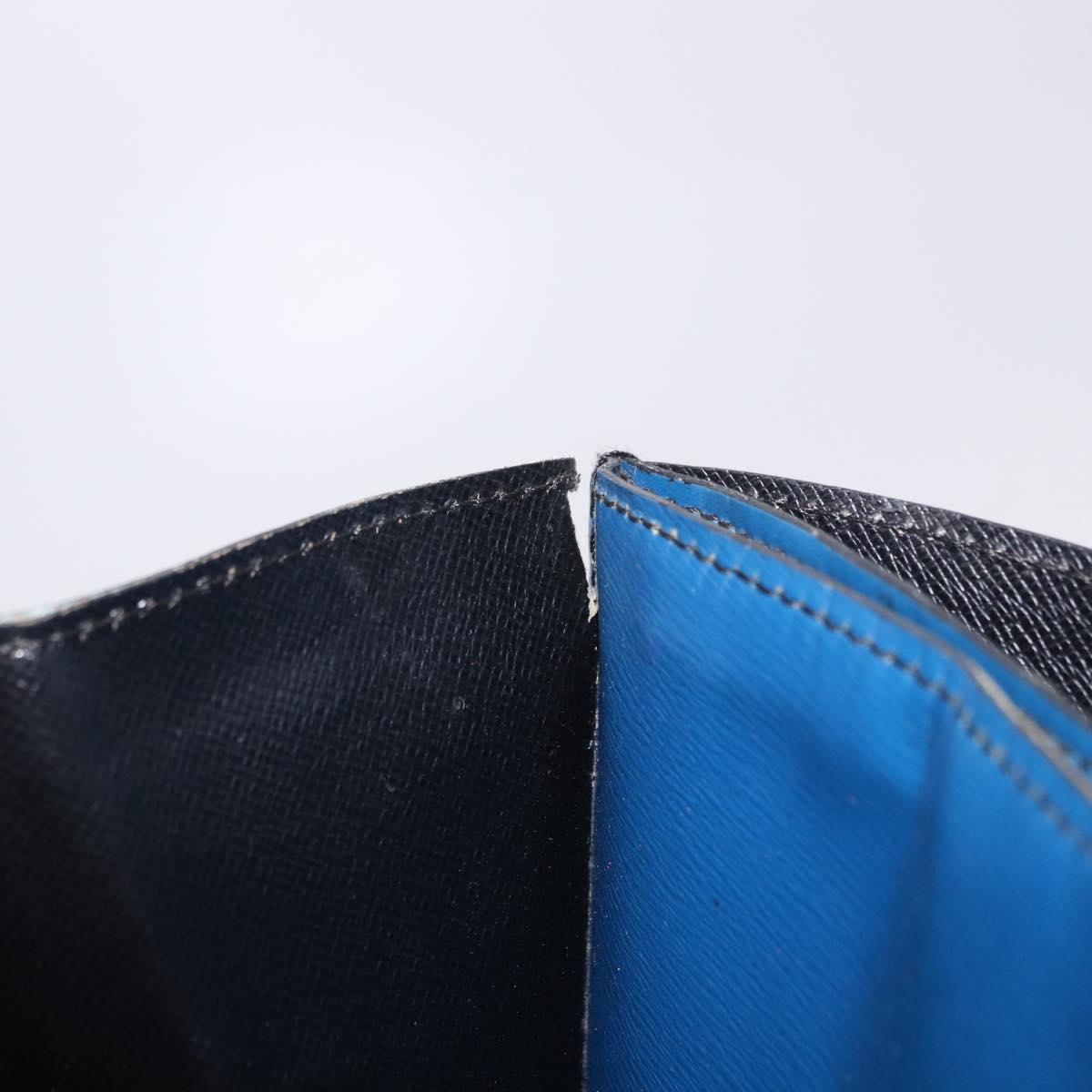 LOUIS VUITTON Epi Bicolor Varenne Hand Bag Black Blue M52385 LV Auth bs37031
