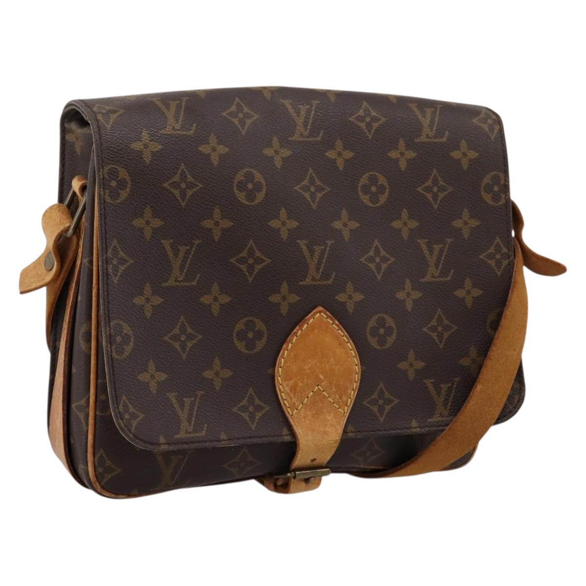 LOUIS VUITTON Monogram Cartouchiere GM Shoulder Bag M51252 LV Auth bs37032