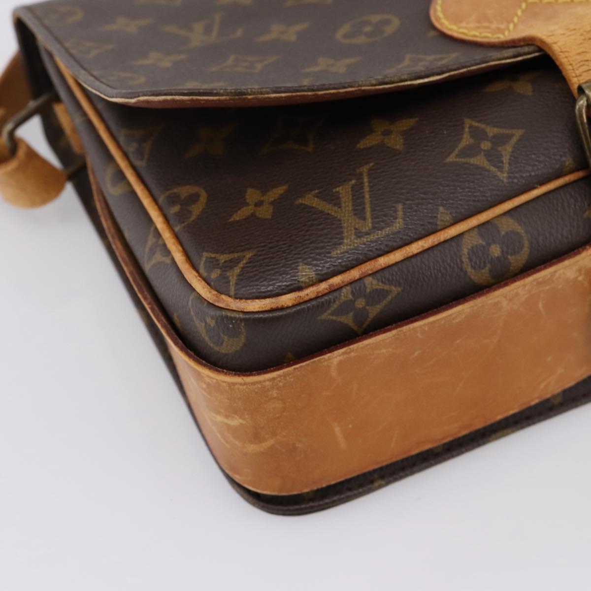 LOUIS VUITTON Monogram Cartouchiere GM Shoulder Bag M51252 LV Auth bs37032