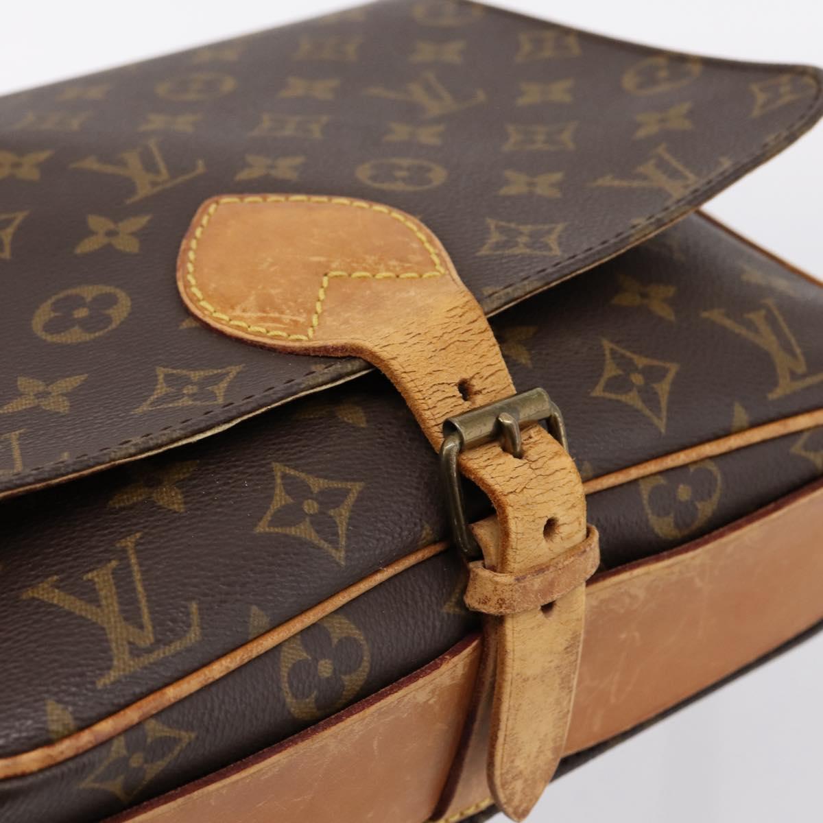 LOUIS VUITTON Monogram Cartouchiere GM Shoulder Bag M51252 LV Auth bs37032
