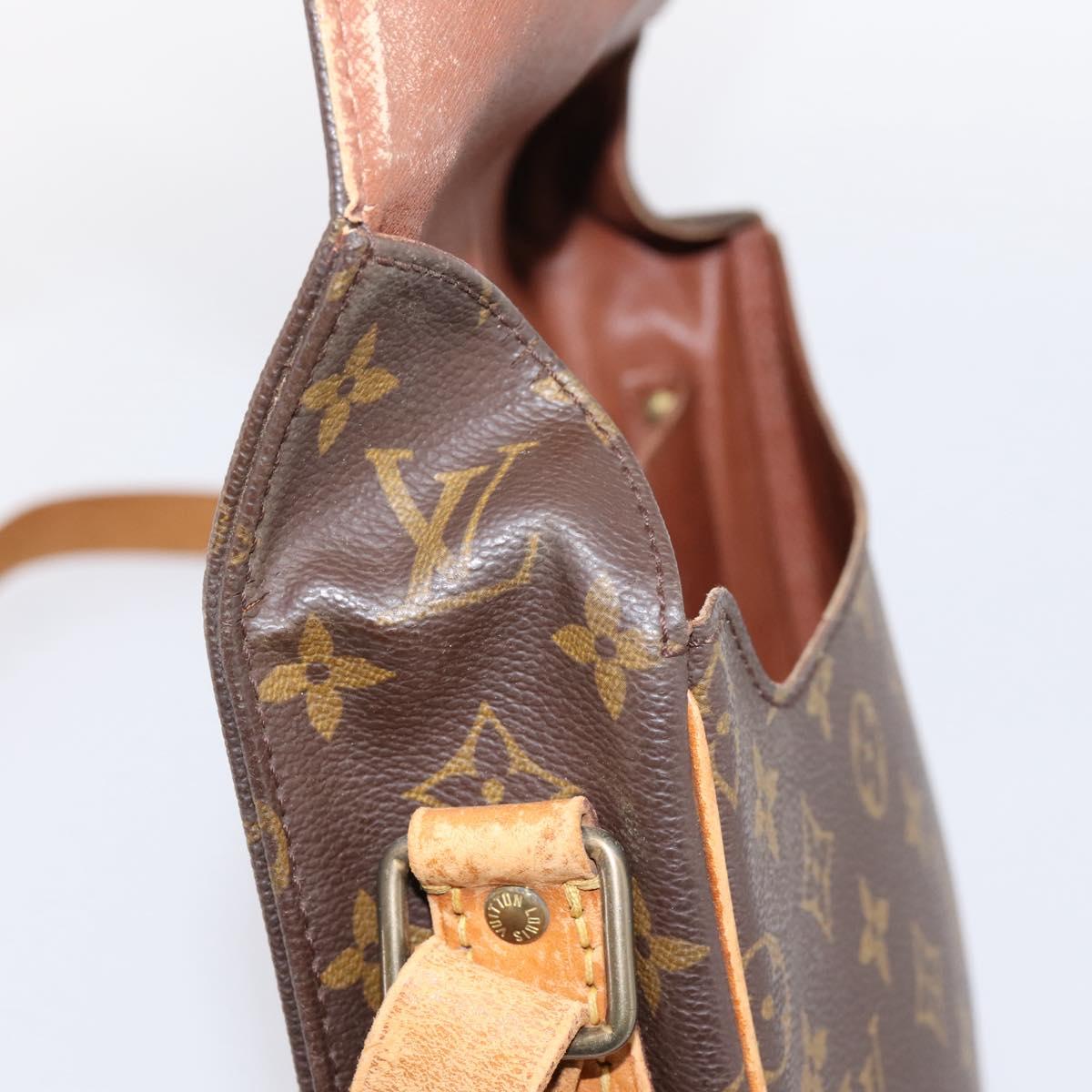 LOUIS VUITTON Monogram Cartouchiere GM Shoulder Bag M51252 LV Auth bs37032