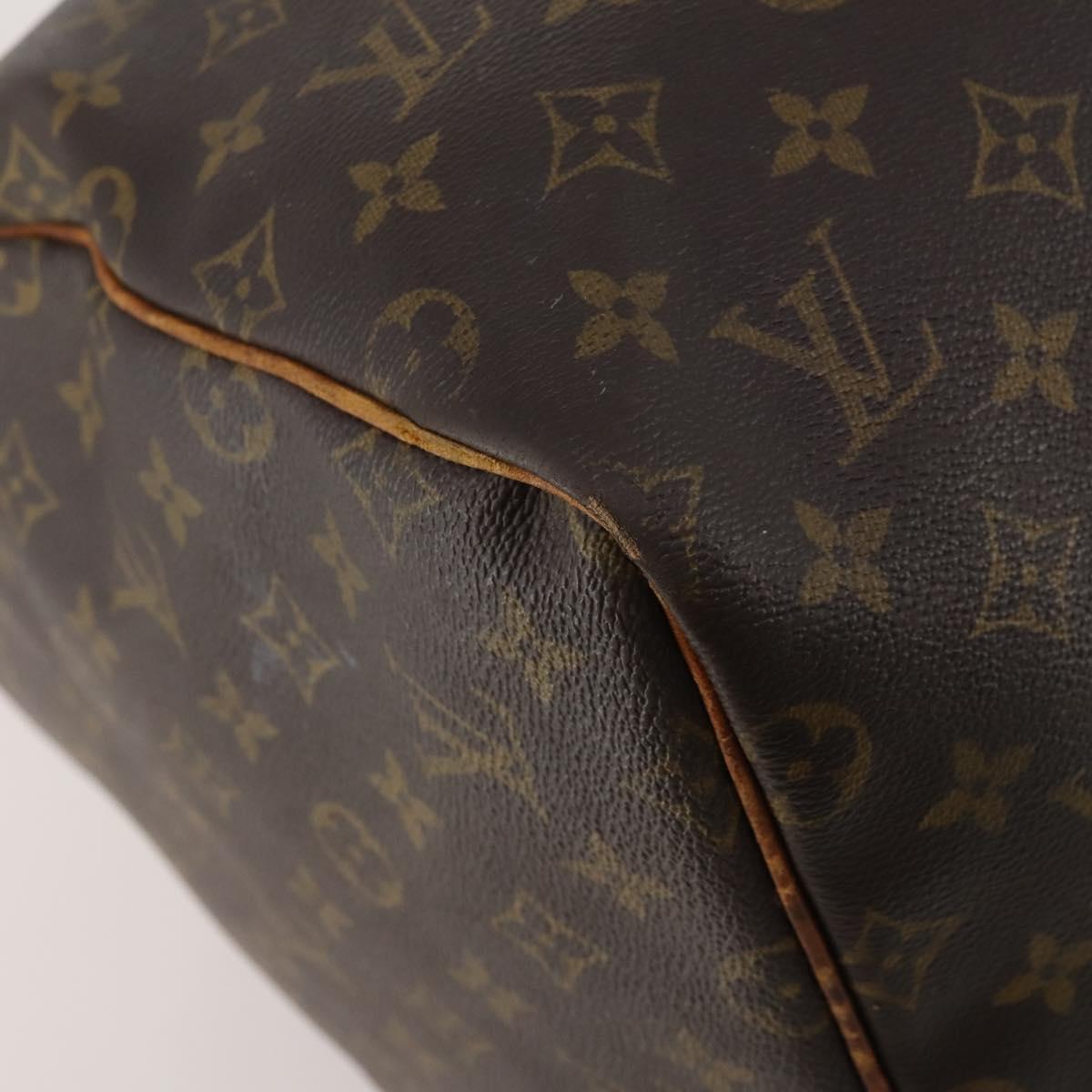 LOUIS VUITTON Monogram Keepall 55 Boston Bag M41424 LV Auth bs37033