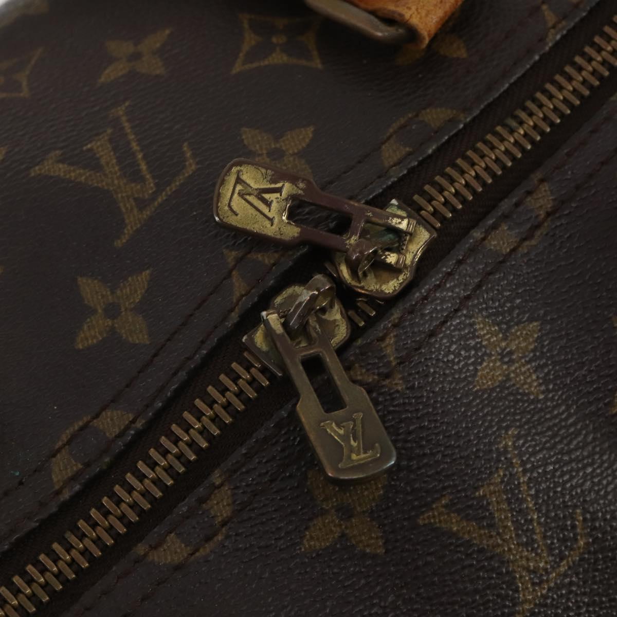 LOUIS VUITTON Monogram Keepall 55 Boston Bag M41424 LV Auth bs37033