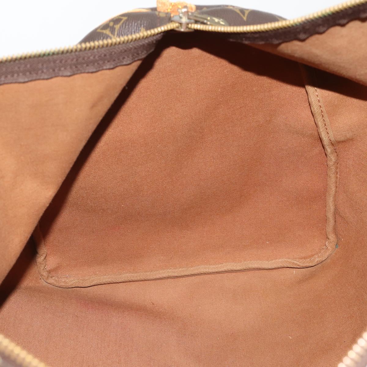 LOUIS VUITTON Monogram Keepall 55 Boston Bag M41424 LV Auth bs37033